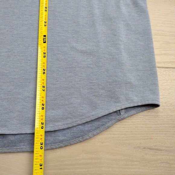 Lululemon Shirt Mens XL Blue Commission Long Sleeve Oxford Chambray Vented - Picture 7 of 10